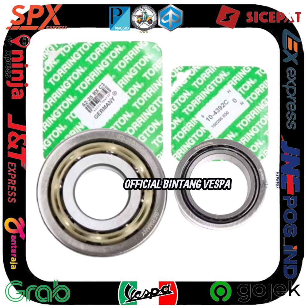 Bearing kruk as set torington Laher kruk as vespa px excel exclusive super sprint vbb ps pxe spartan