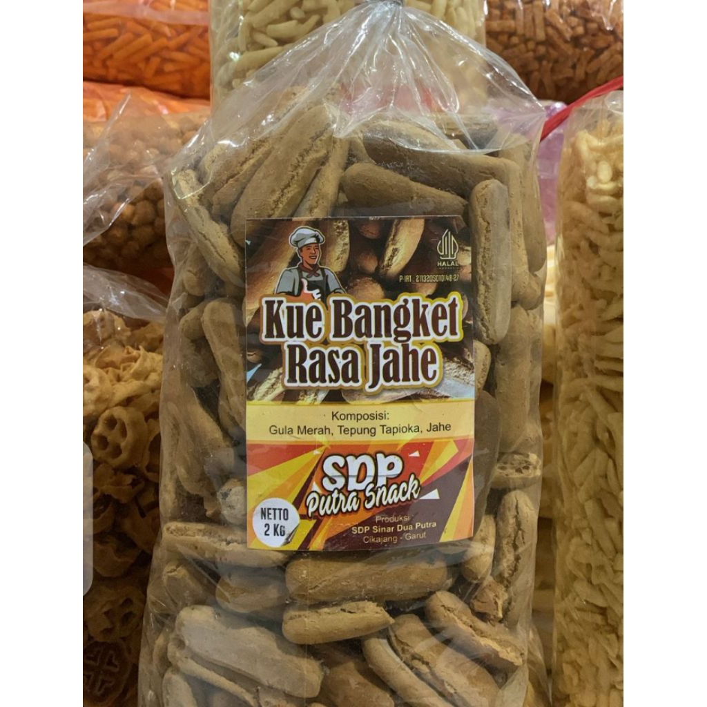 

1 ball isi 2 kg kue kering bangket jahe manis hangat