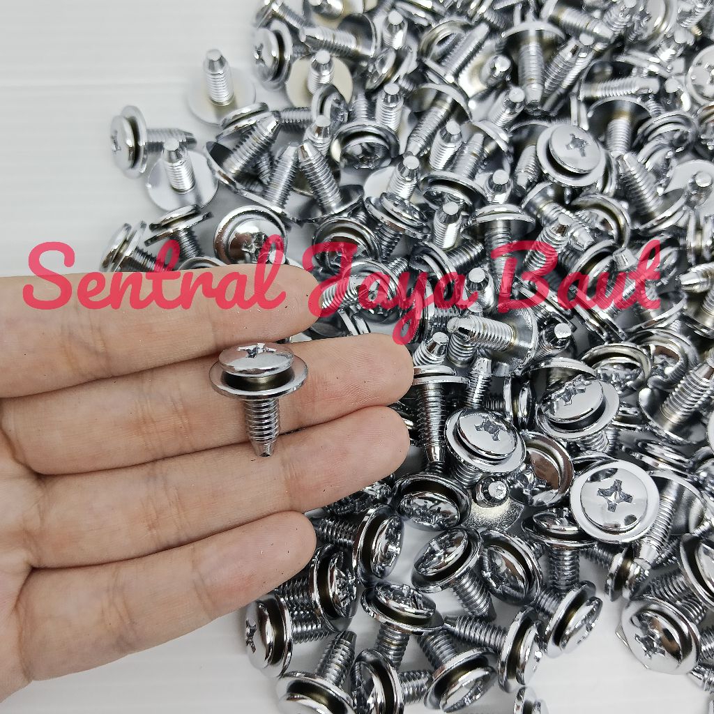 Baut Body Yamaha Ring Chrome / Baut Body Motor Yamaha 6×16 Chrome