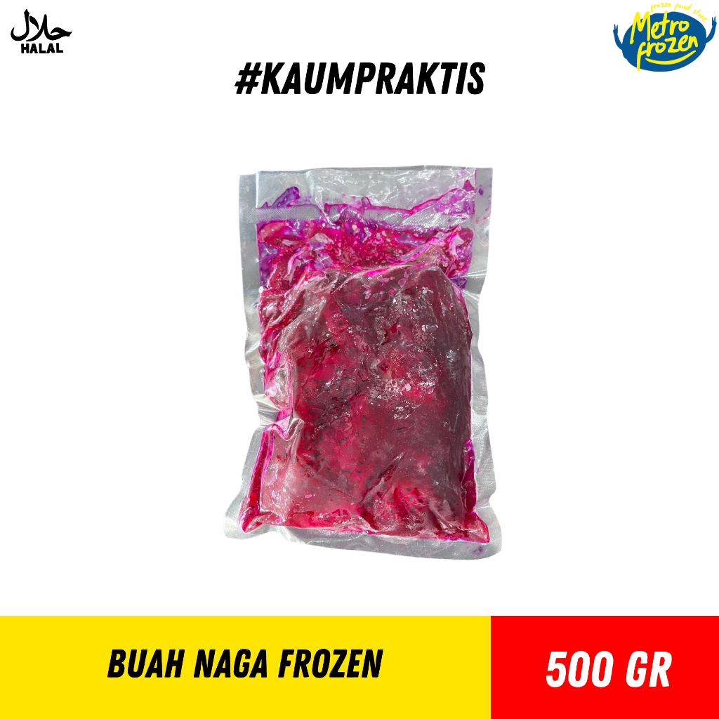 

Buah Naga Beku 500gr //dragon fruit frozen //buah naga siap makan