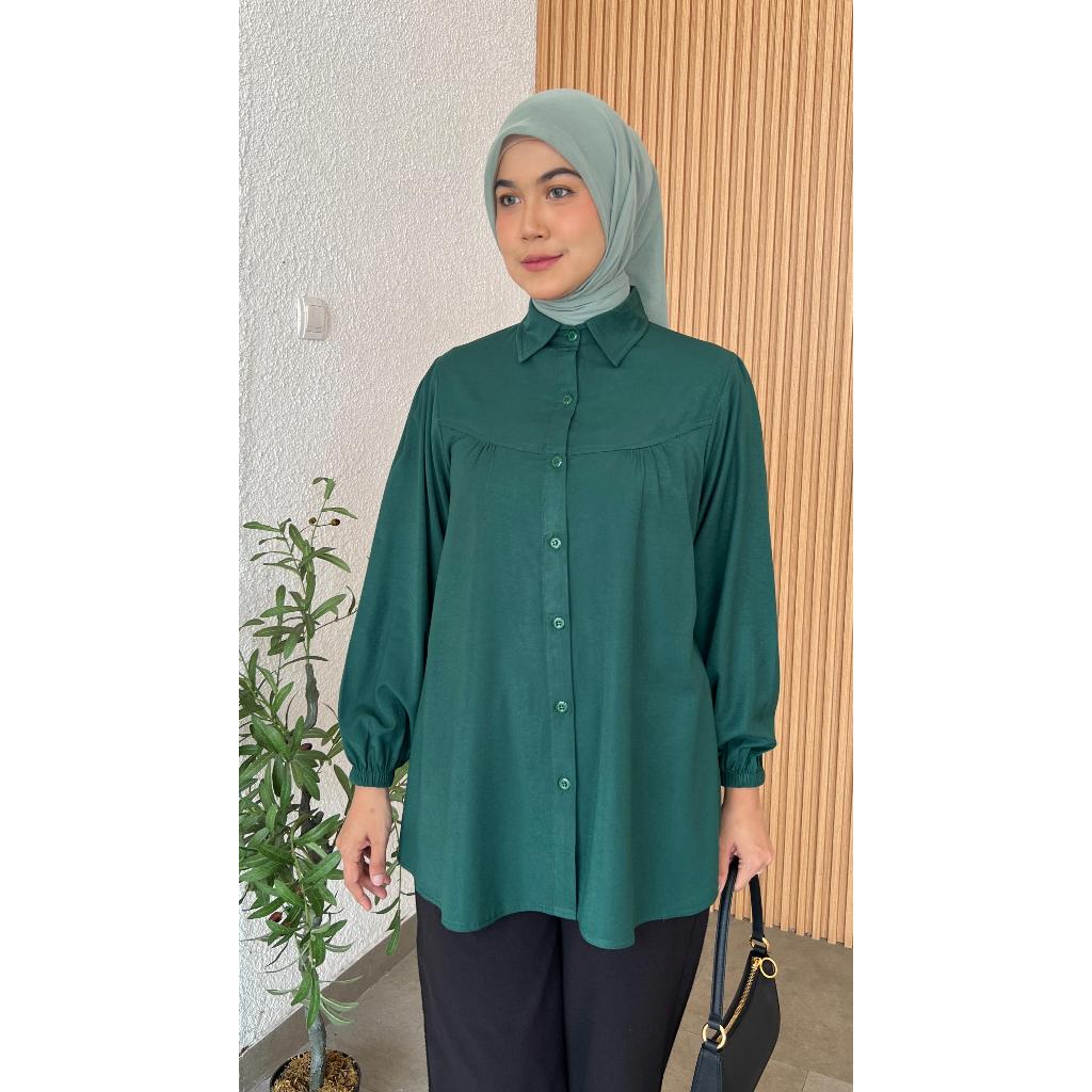 ATASAN GAZELA KNIT / BAJU WANITA MUSLIM/ WARNA DIABI ADIBA/ GROSIR TANAH ABANG