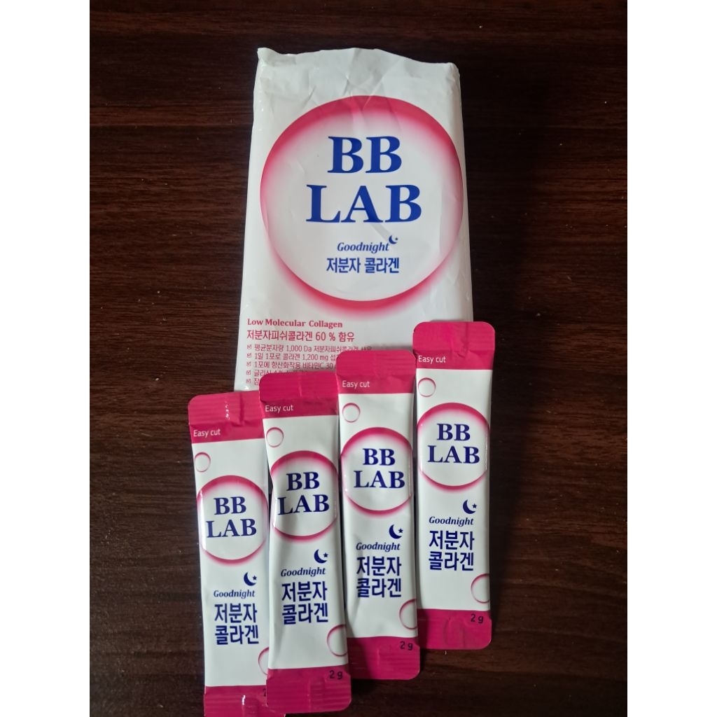 Collagen BB Lab  Nutrione Goodnight Kolagen BB Lab Low Molecular Fish Collagen(Take All 4 Sachet)