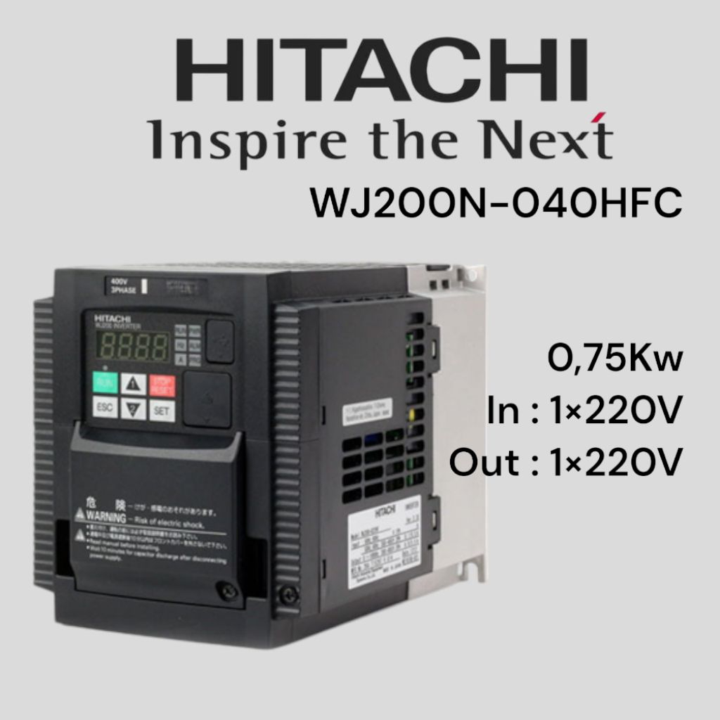 Inverter Hitachi WJ200N-040HFC 0,75Kw