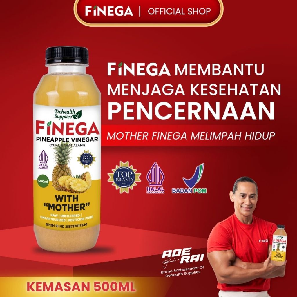 

(Special 9.9) FINEGA CUKA NANAS 500ml Plastik Disc Up to 90%