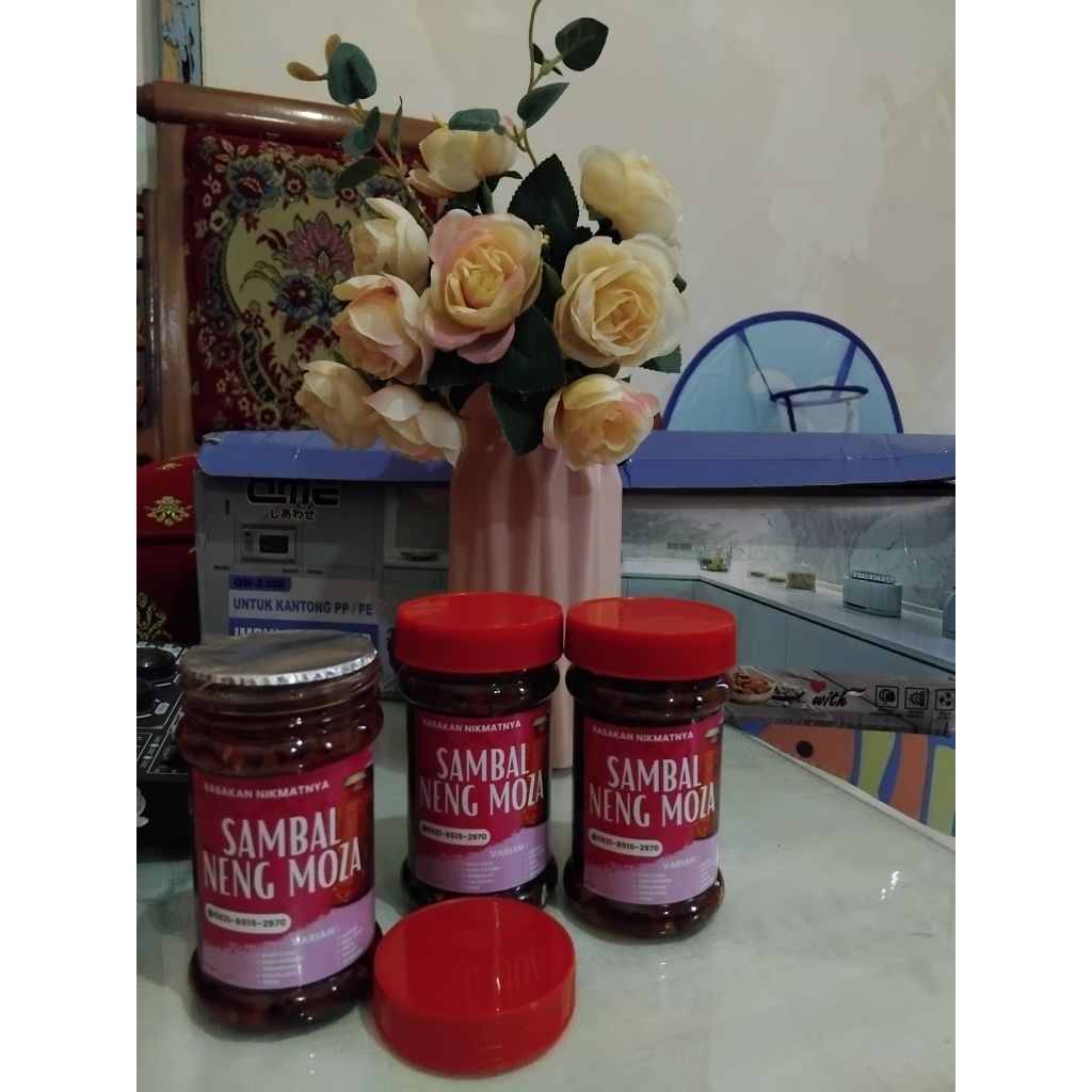 

aneka sambel Neng Moza berhadiah uang tunai langsung setiap orderan
