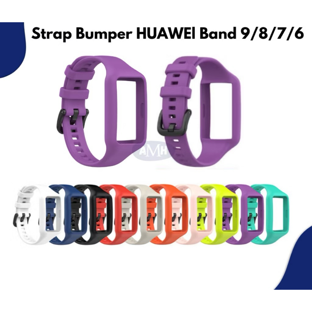 Strap HUAWEI BAND 10 HUAWEI BAND 9 HUAWEI BAND 8 HUAWEI BAND 7 HUAWEI BAND 6 Bumper Case Tali Jam