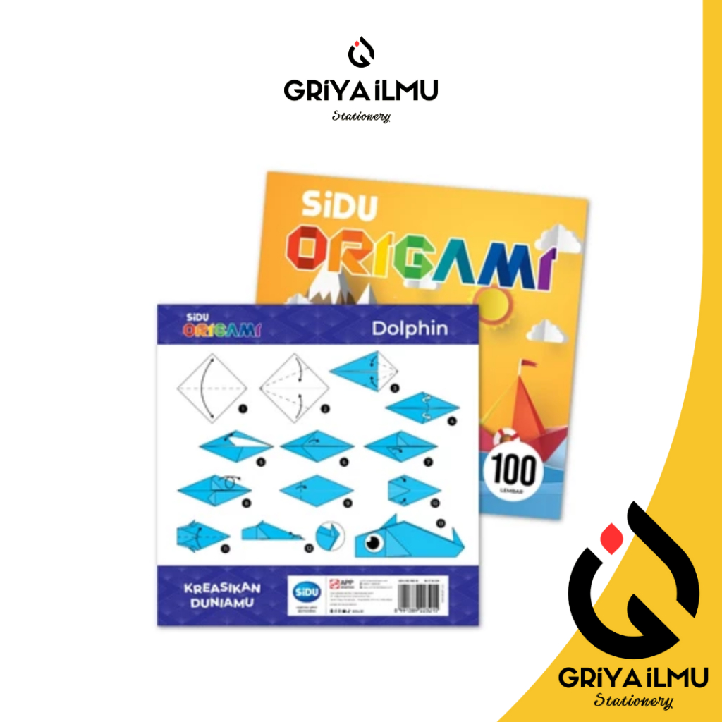 

Kertas Lipat Origami Warna 2 Sisi/sidu/neon/metalik