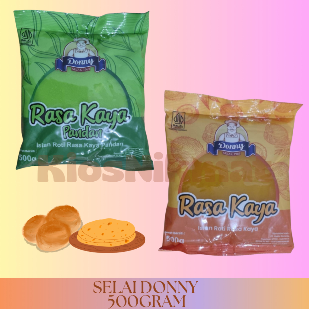 

Donny Sarikaya Selai Roti Gurih 500gr || Donny Sarikaya Selai Pandan 500gr