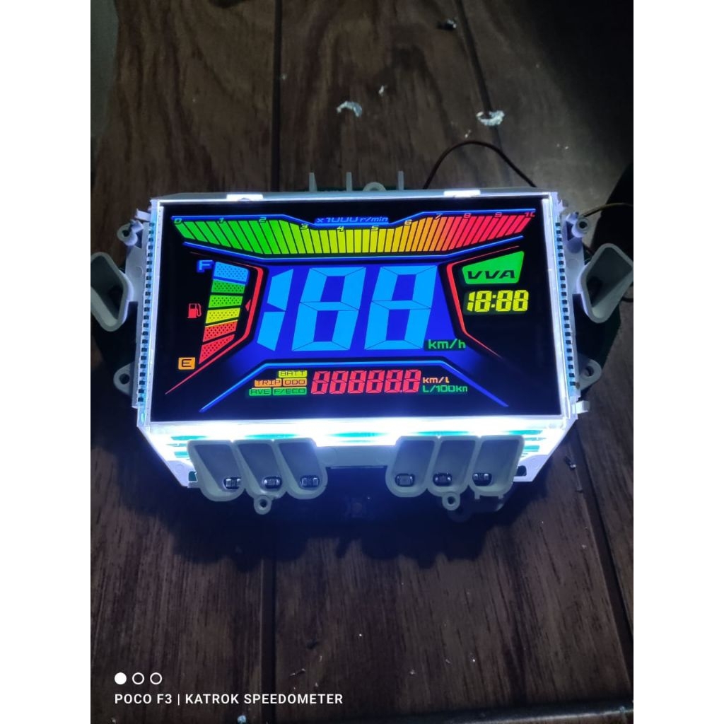 speedometer aerox old full custome