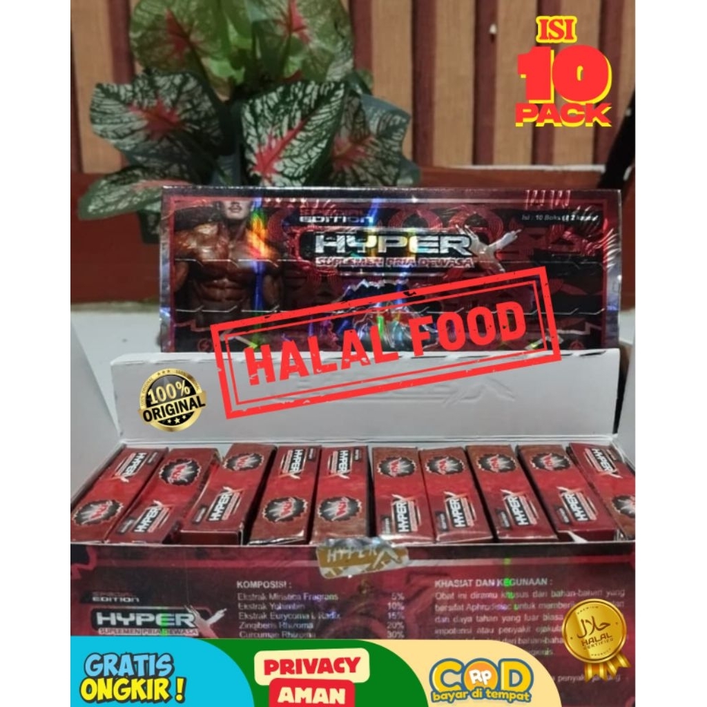 

Original Madu Bubuk HyperX 10 Box