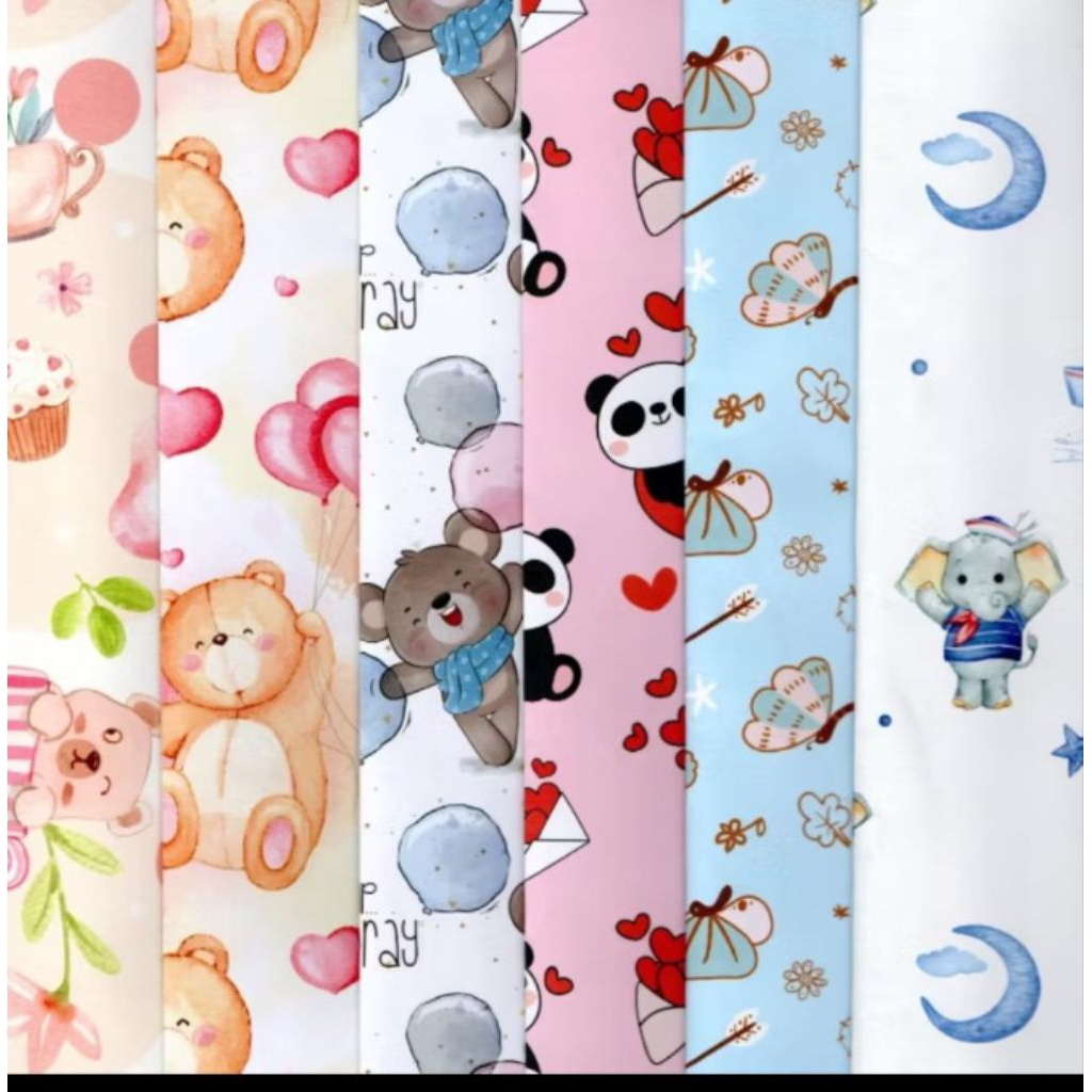 

packing kertas kado + plastik bening + birthday card