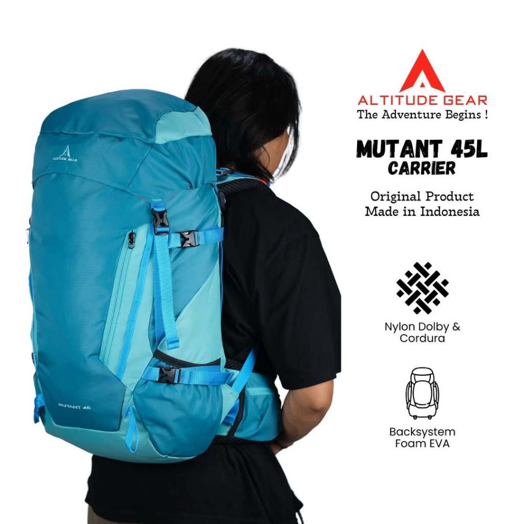 PROMO  Tas Gunung 45L - Tas Carrier 45L - Tas Carrier Altitude Gear Mutant 45L Free Raincover