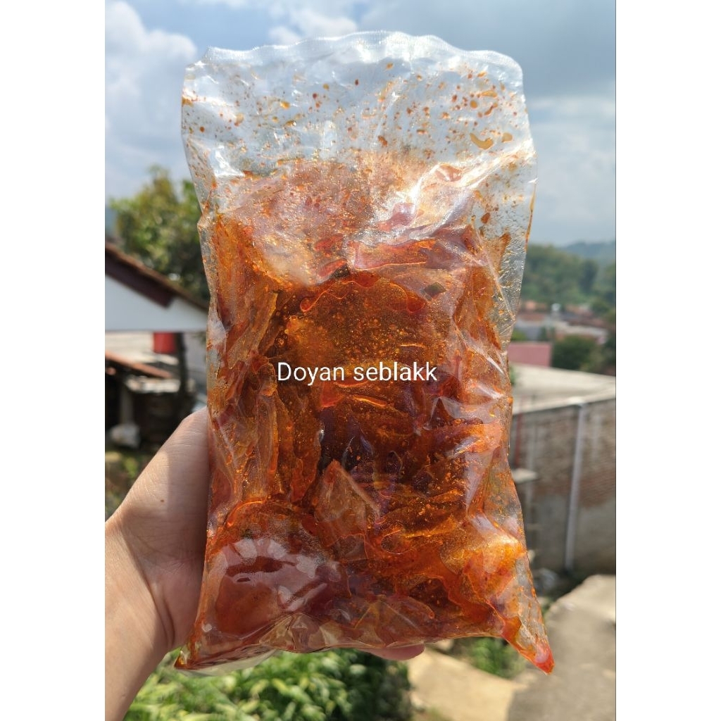 keripik kaca pedas 250 gram