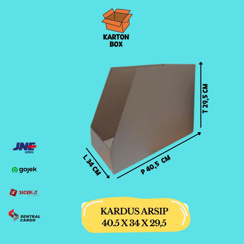 

Kardus Arsip Binbox 40,5 x 34 x 29,5Cm/Binbox polos/Binbox coustum