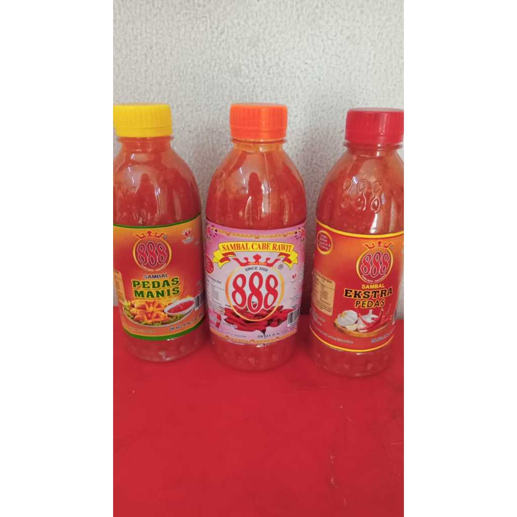 

sambel botol cap 888 350 ml