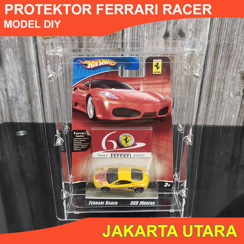 HOTWHEELS Protektor Card Ferrari Racer Akrilik DIY