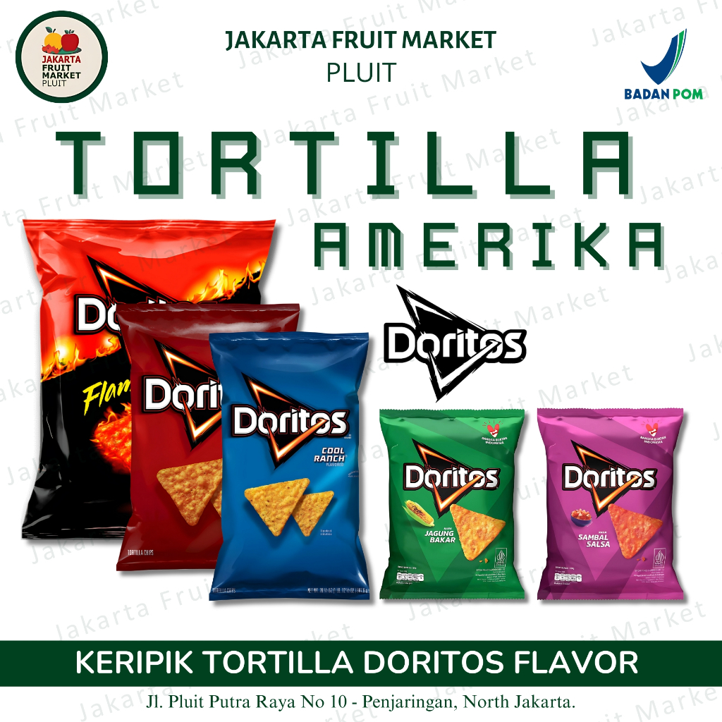 

Keripik Jagung Tortila Doritos Flavor