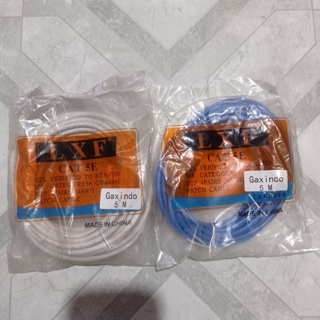 Kabel LAN 5 Meter CAT 5E + RJ45