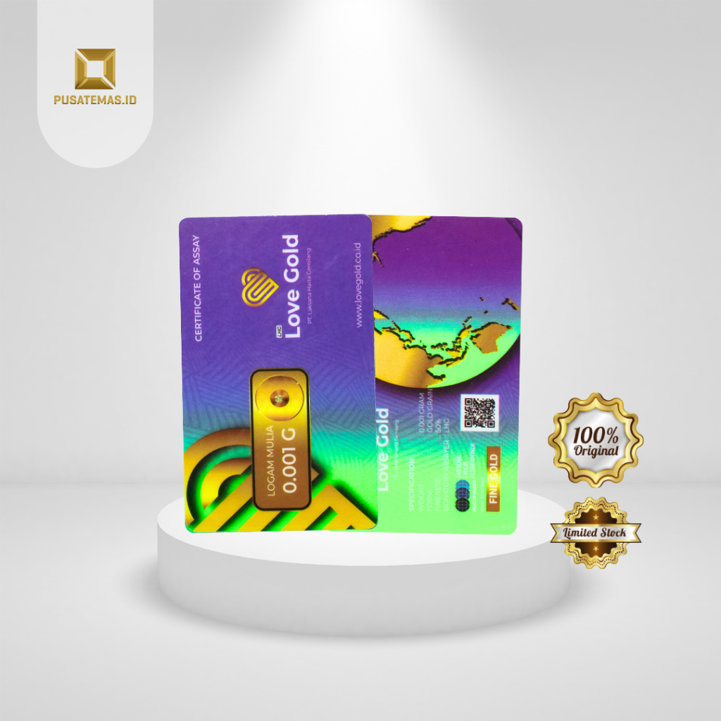 Emas Logam Mulia Love Gold - 0.001 Gram