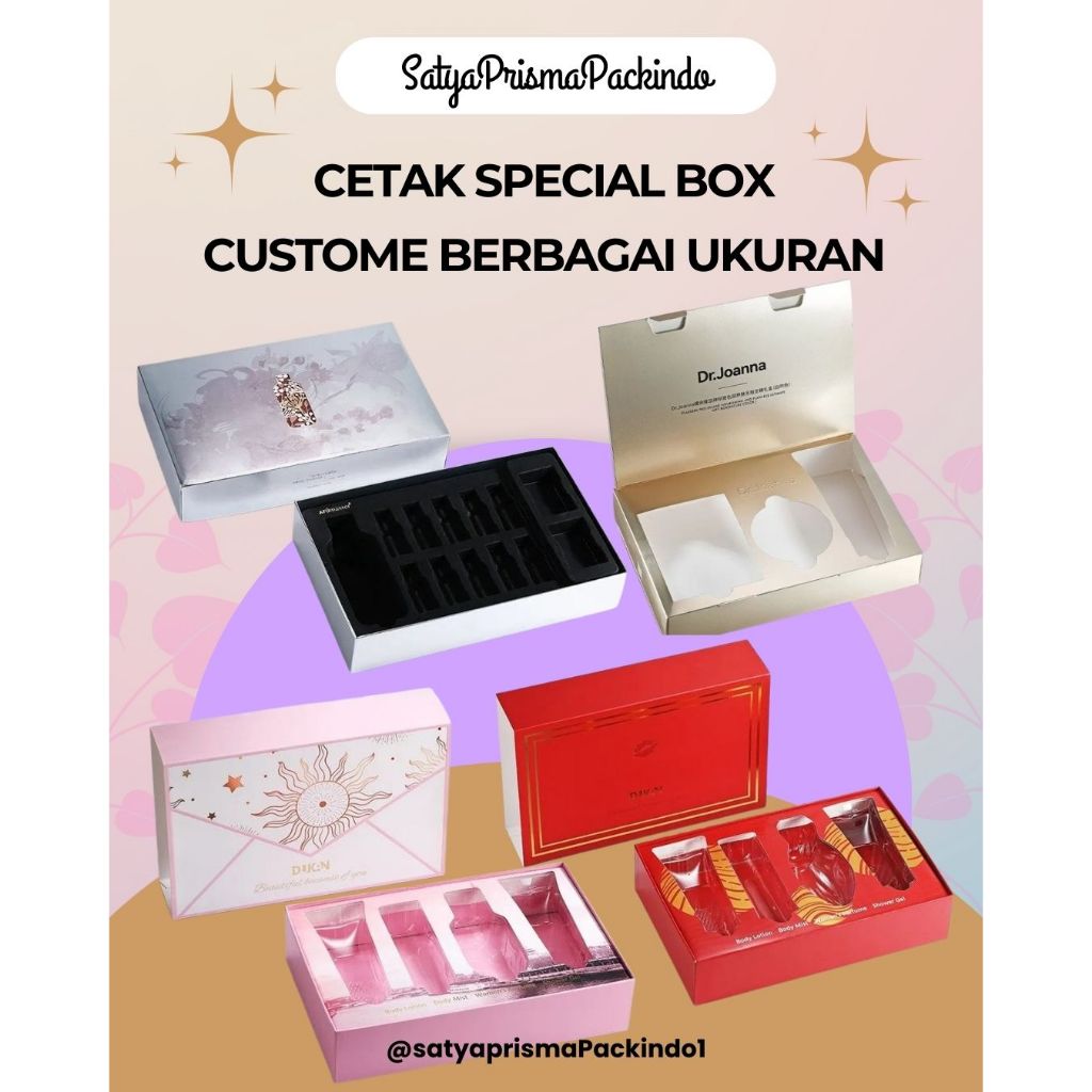 

Cetak Special Box Custome Berbagai Ukuran - Special Box Kosmetik Dan Skin Care Custome Sesuai Keinginan