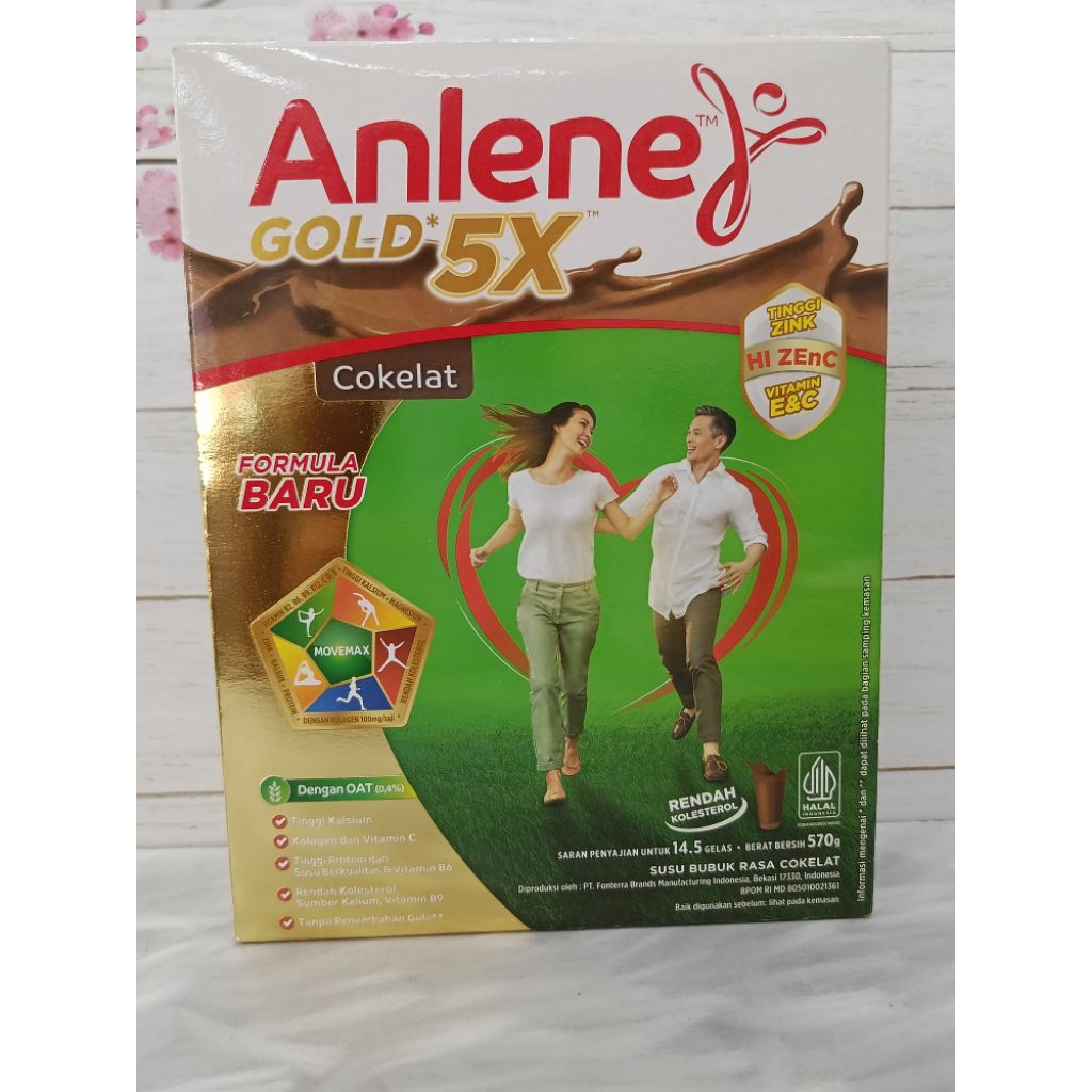 

Anlene Gold Susu Bubuk 5x 570g – Nutrisi Tulang, Sendi & Otot