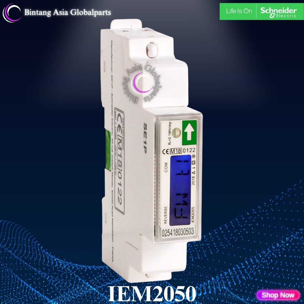 iEM2050 KWH Meter Digital Schneider 1 Phase A9MEM2050-TERA 1p Original / KWH Meter 1 Phase 45a iEM20