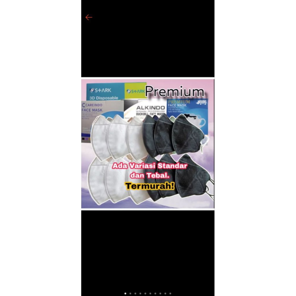 Duckbill Masker Tebal