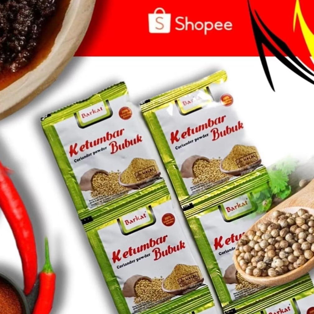 

Ketumbar Bubuk Asli Barkat Coriander Powder 10gr