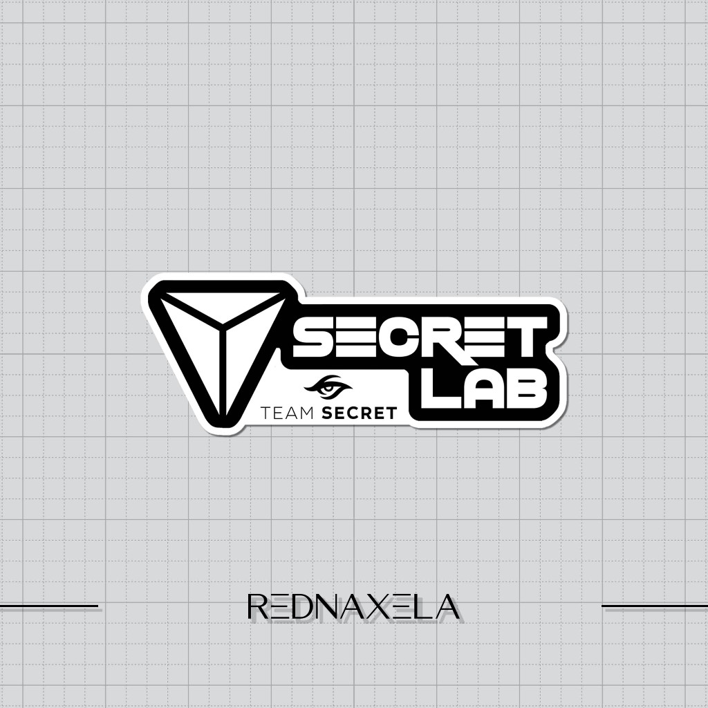 

Stiker Vinyl Secret Lab X Team Secret Logo Stiker Laptop Stiker Koper High Quality Waterproof Sticker
