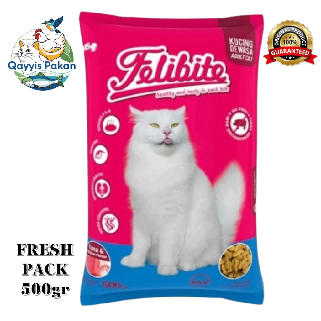 Felibite Makanan Kucing Dewasa 500gr Freshpack Dryfood Adult