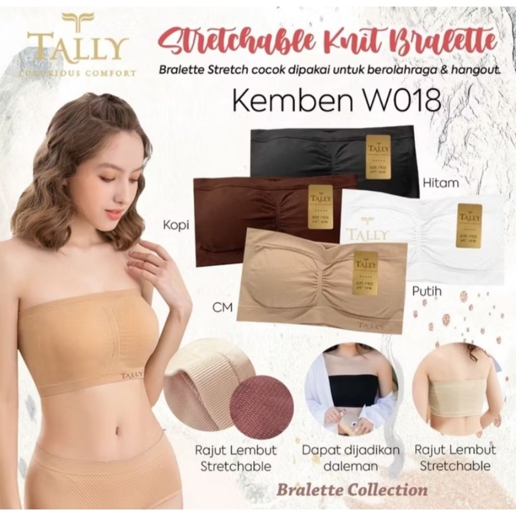 Tally Kemben W012 Bralette Kemben Ada Busa Kemben Pendek