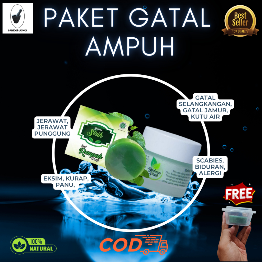 SABUN DAN SALEP GATAL ANAK BIDARA SIRIH | Paket perawatan gatal untuk anak ampuh BPOM