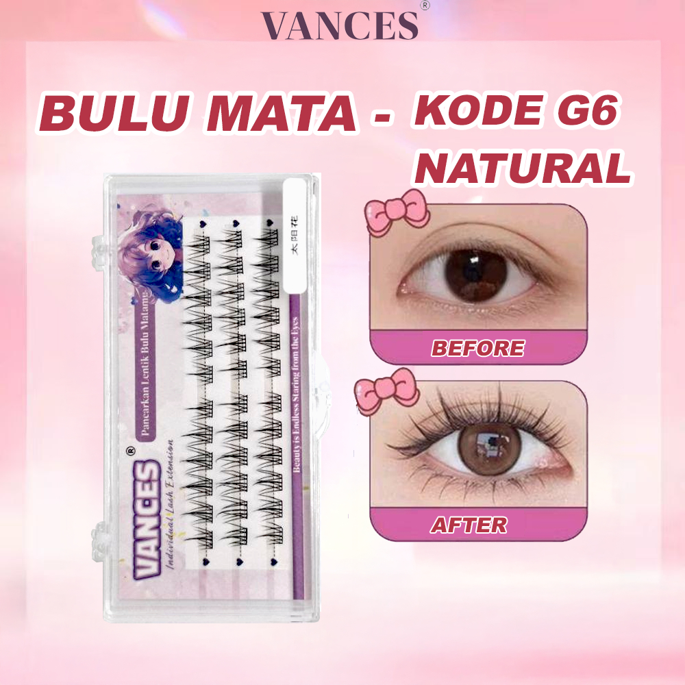 DANI SHOP | Bulu Mata Palsu G06 Sunflower ukuran 8-10-11mm [GRATIS LEM+PINSET] bulu mata natural Eye