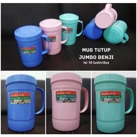 Mug Tutup Drat Besar Plastik / Mug Plastik Tutup Drat