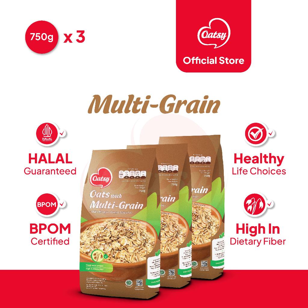 

OATSY Oats With Multi Grain 750gr (Triple Pack)