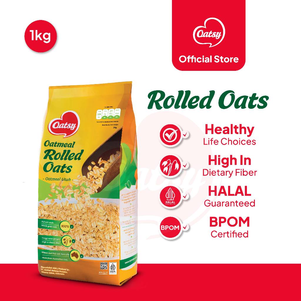 

OATSY Oatmeal Rolled Oats 1kg