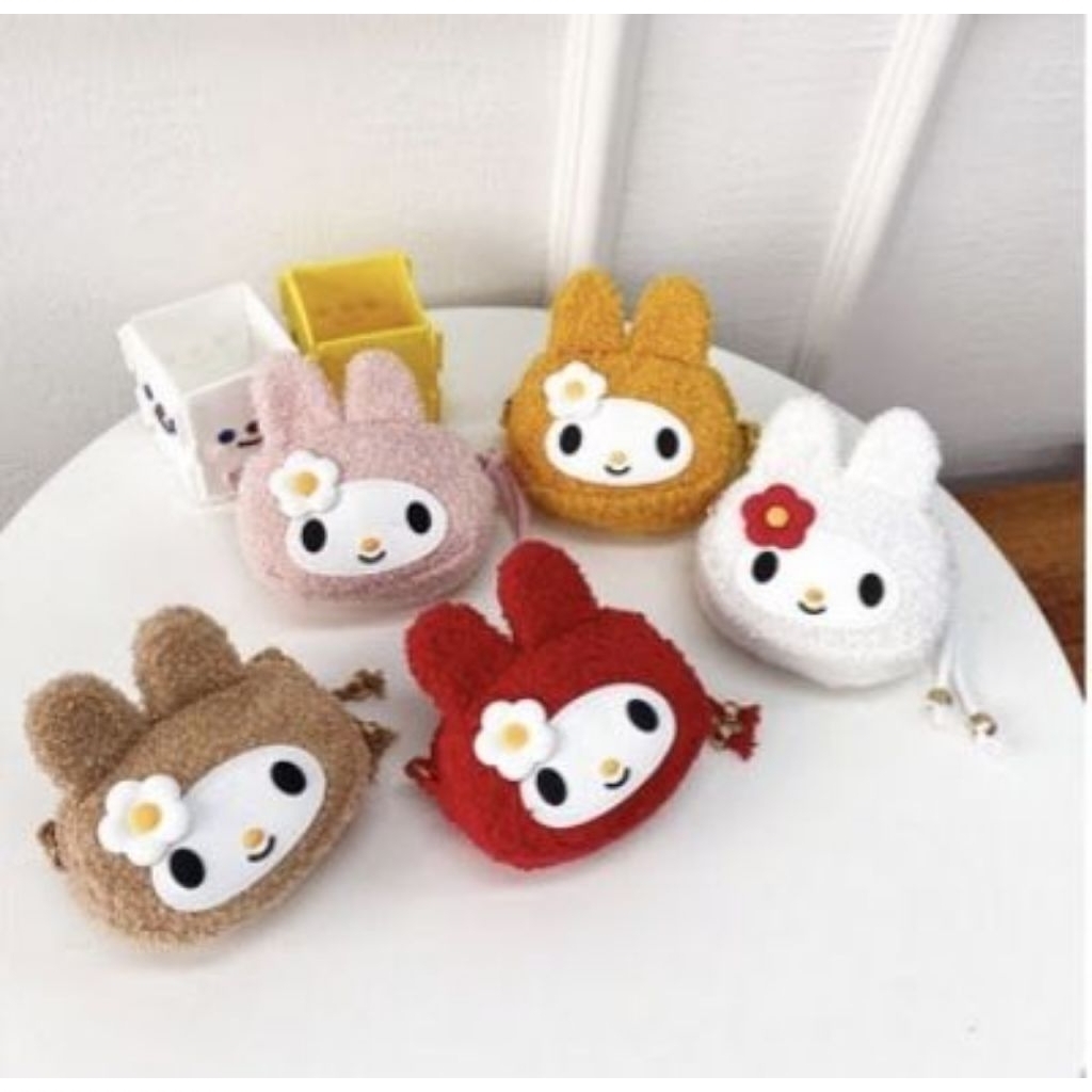 KOIN BERUANG selempang koin motif beruang dakron