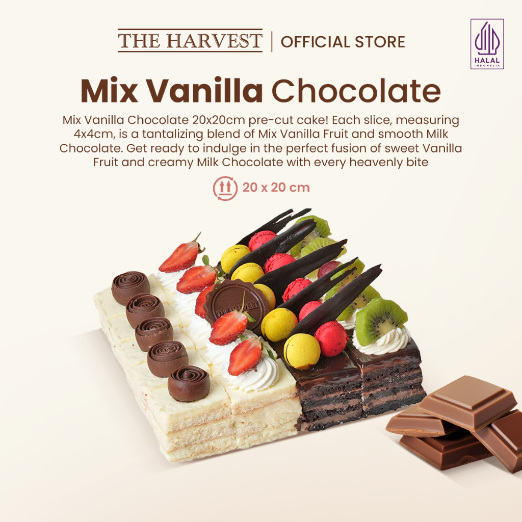 

Mix Vanilla Chocolate 20x20 | Kue Untuk Perayaan Moment Special