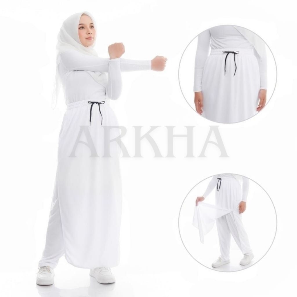 ROCELLA rok celana drifyt olahraga wanita muslimah training jogging