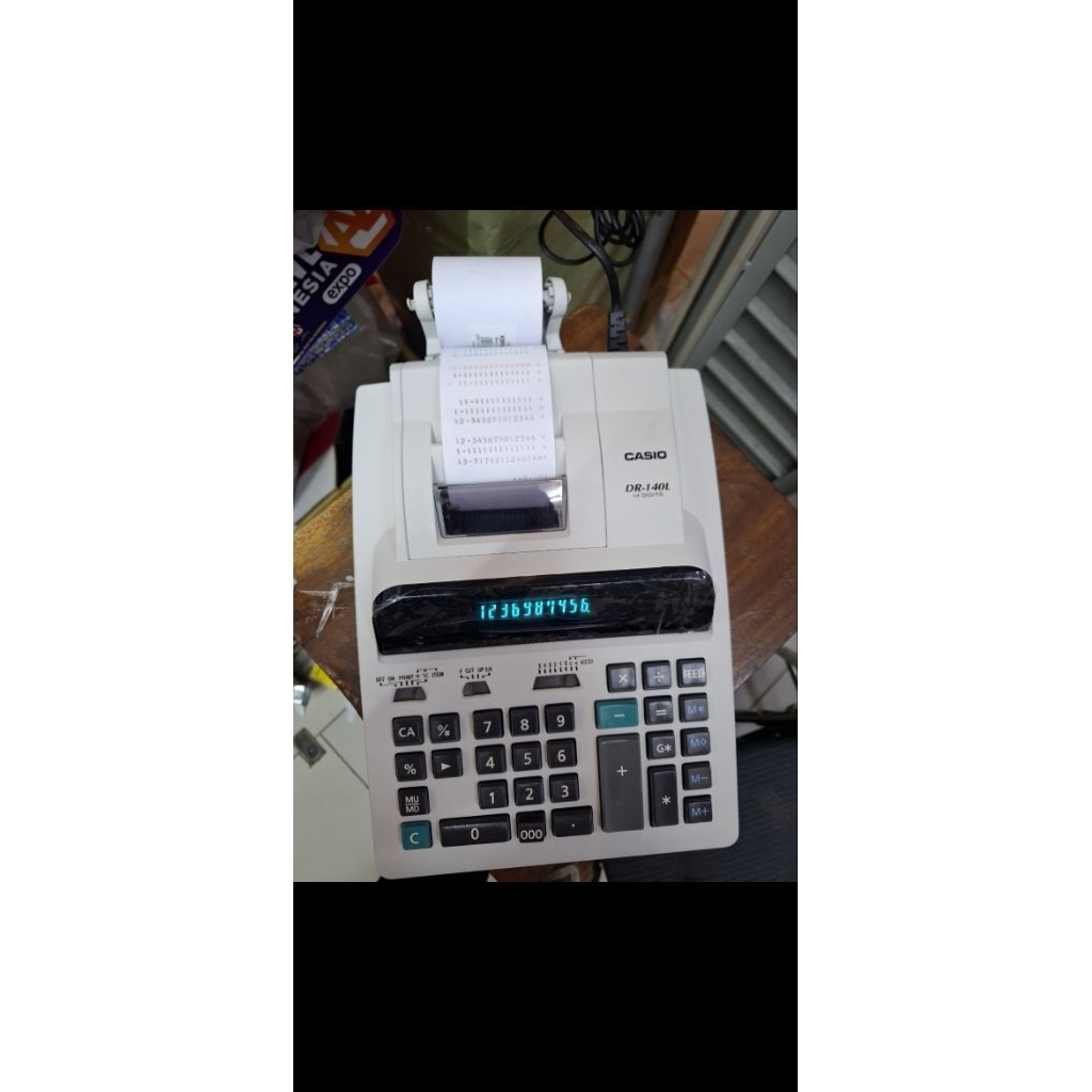 KALKULATOR PRINT CASIO DR 140L KALKULATOR PRINT 14 DIGIT KALKULATOR CASIO DR 140 l