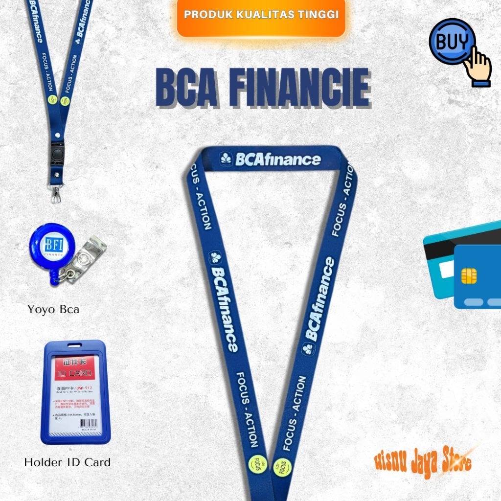 
LANYARD TALI ID CARD BCA FINANCE TERBARU | LANYARD BCA FINANCE GROSIR TERMURAH & BERKUALITAS