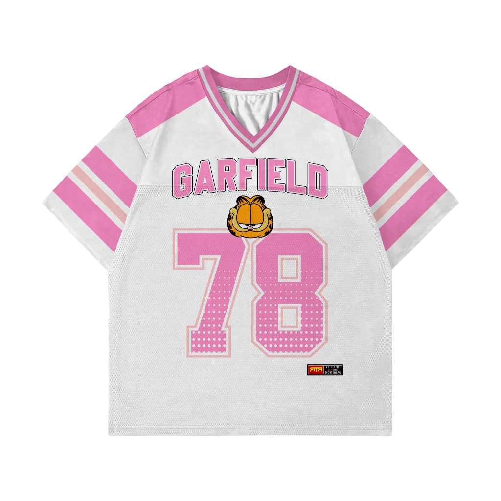 JERSEY GARFIELD BOXY PINK PRINTING FREE NICKNAME
