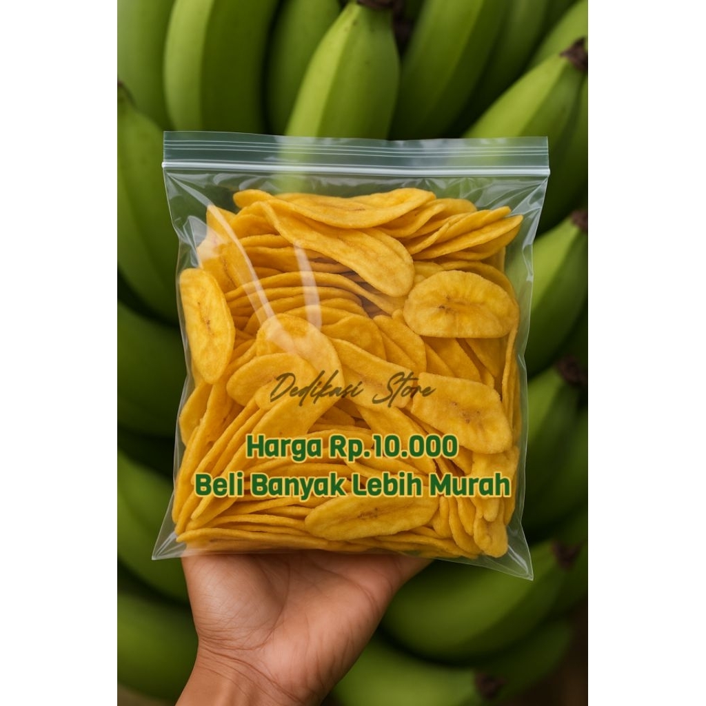 

TERMURAH Keripik Pisang Asin Gurih 250 Gram