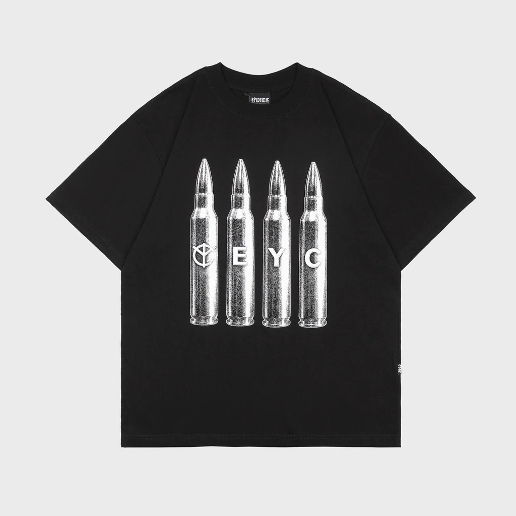 Kaos Epidemic Bolted Black Tshirt Pria Wanita - Hitam