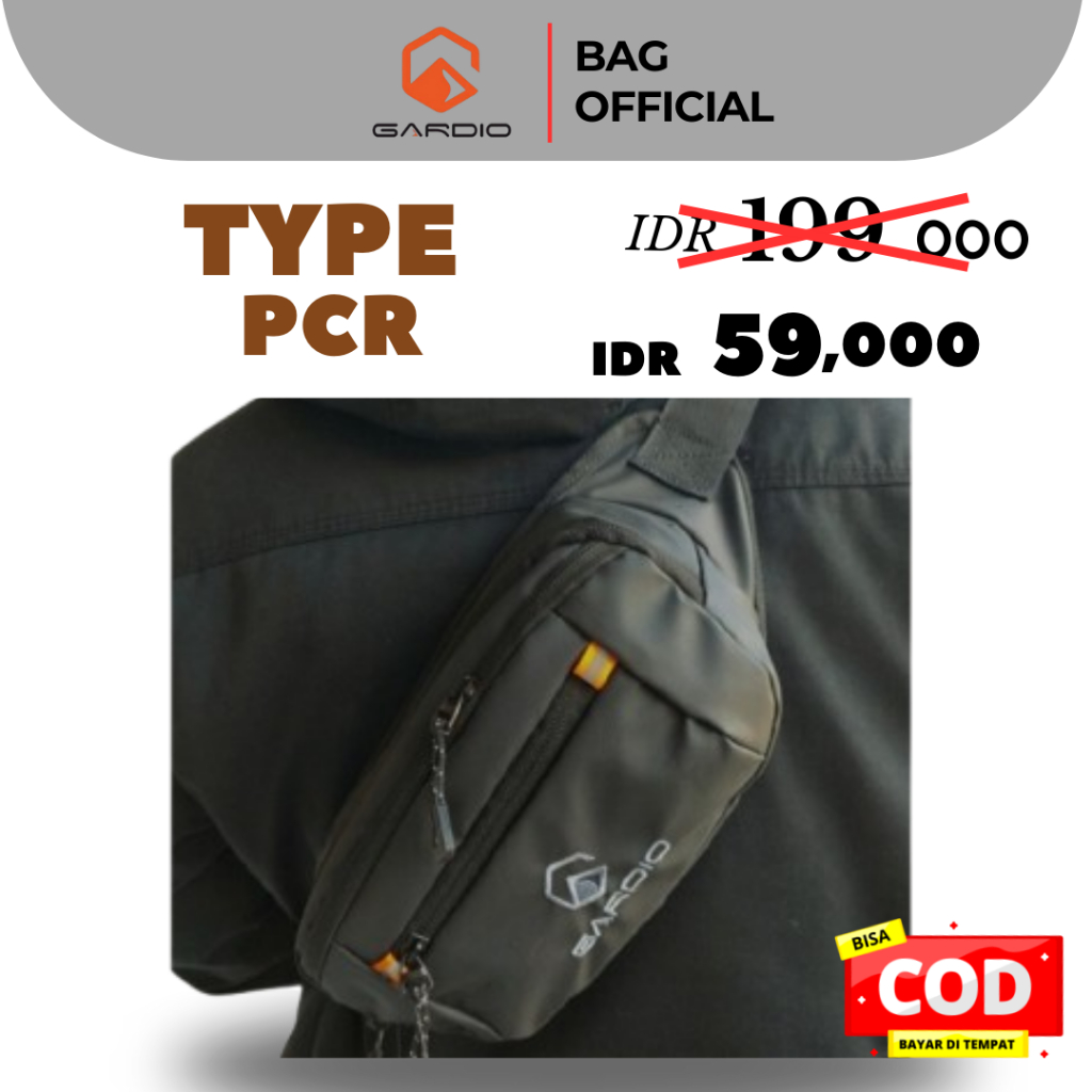 gardio./ Tas selempang pria anti air tas gardio anti air tas distro pcr premium
