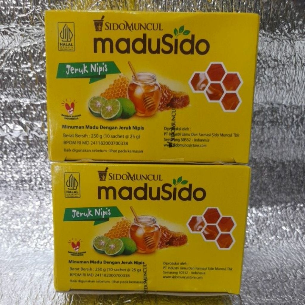 

MaduSido Jeruk Nipis 25g 1pack isi 10 sachet