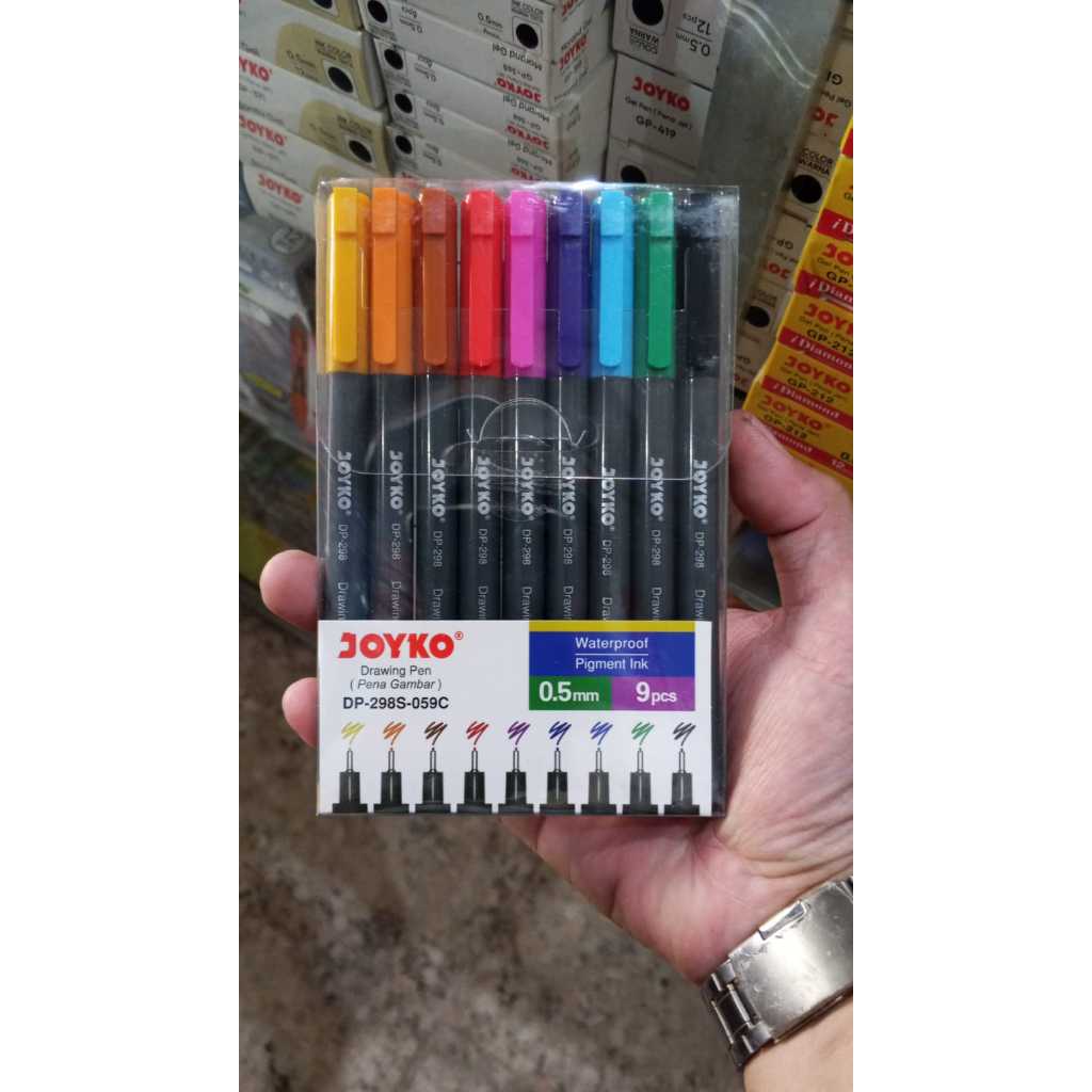 

(MURAH) DRAWING PEN DP-298S-059C MEREK JOYKO ISI 9 PCS