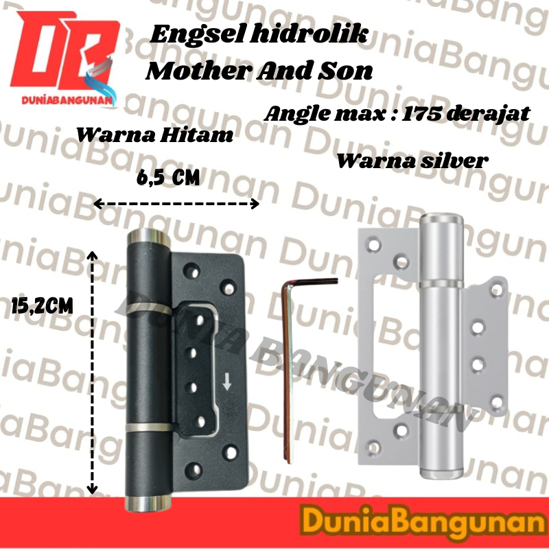 Engsel Hidrolik Mother & Son / Pintu Engsel Hydraulic / Engsel Penutup Pintu Otomatis