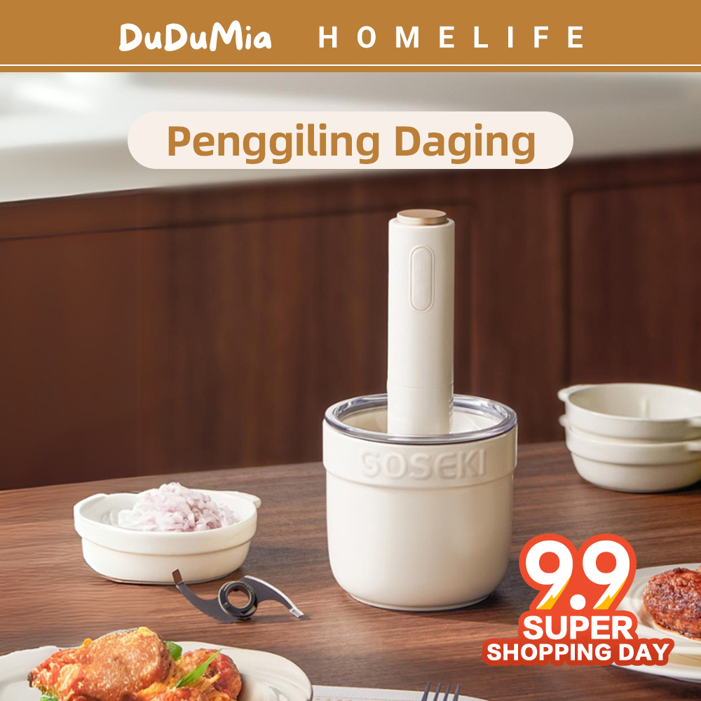 SOSKEI Blender Chopper Daging / 300W Blender Bumbu / FREE 3 Mangkuk Mini Chopper Mini / Coper