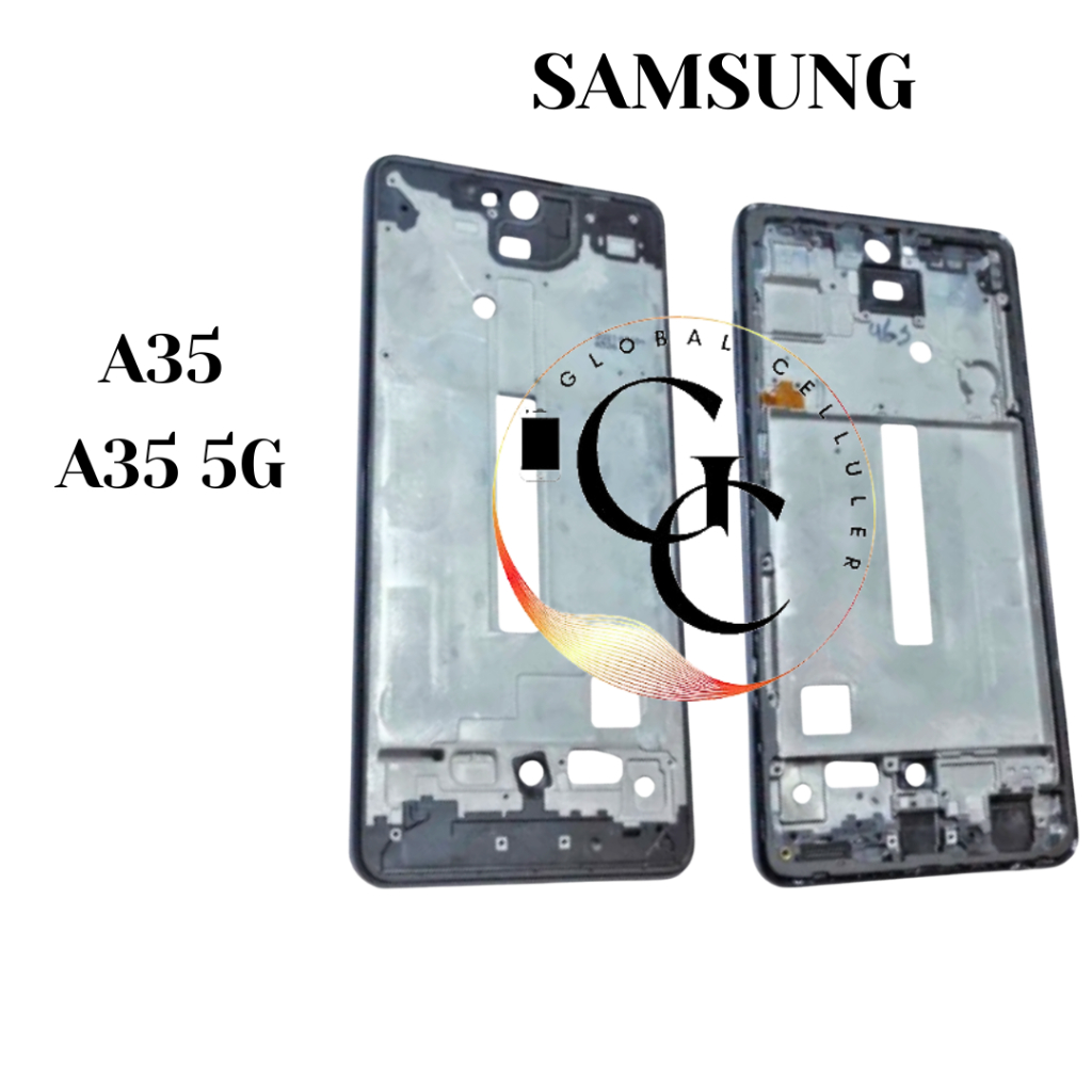 Frame+Bazel Lcd Samsung A35 A35 5G 2024 Original (Tulang Tengah Dudukan Lcd)